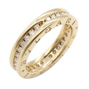 BVLGARI B-zero1 Diamond Ring, Single Band, 18K Yellow Gold, Diamond, Men's, W...